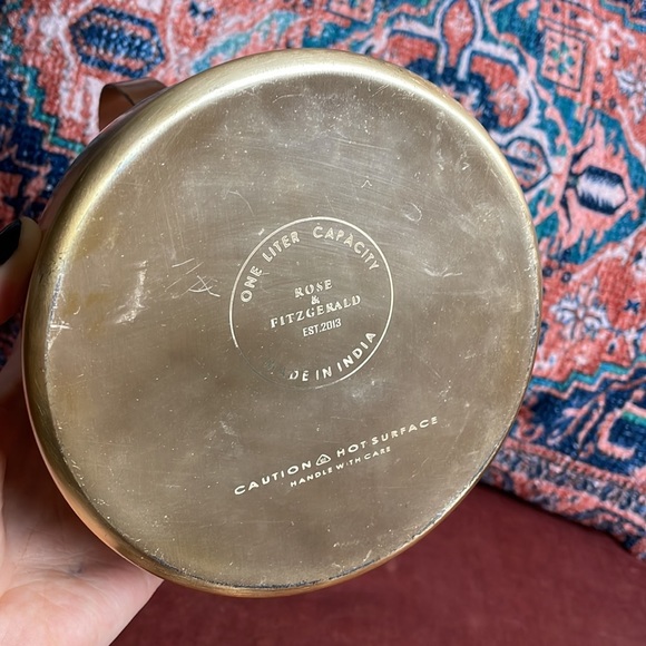 Handmade (in India) gold plated 1L kettle - Picture 7 of 7